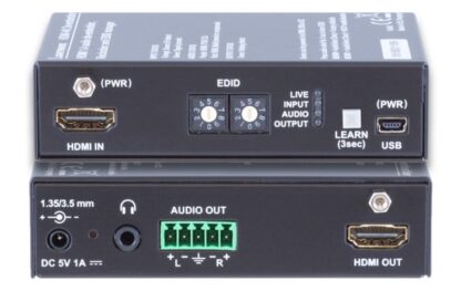 HDMI-4K De-embedder - Front and Rear Axono